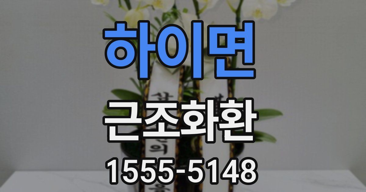 하이면 근조화환
