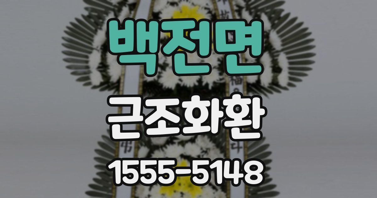 백전면 근조화환