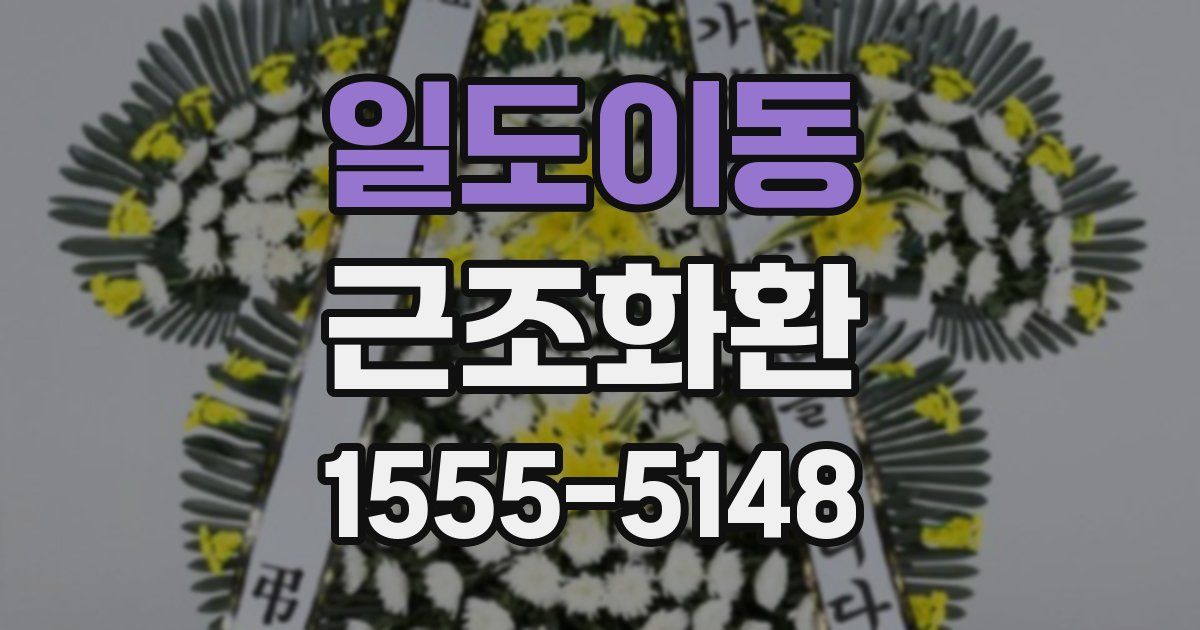 일도이동 근조화환
