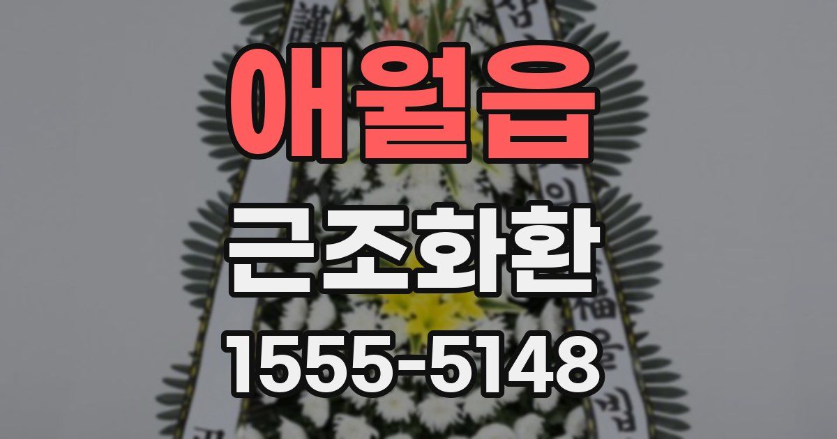 애월읍 근조화환