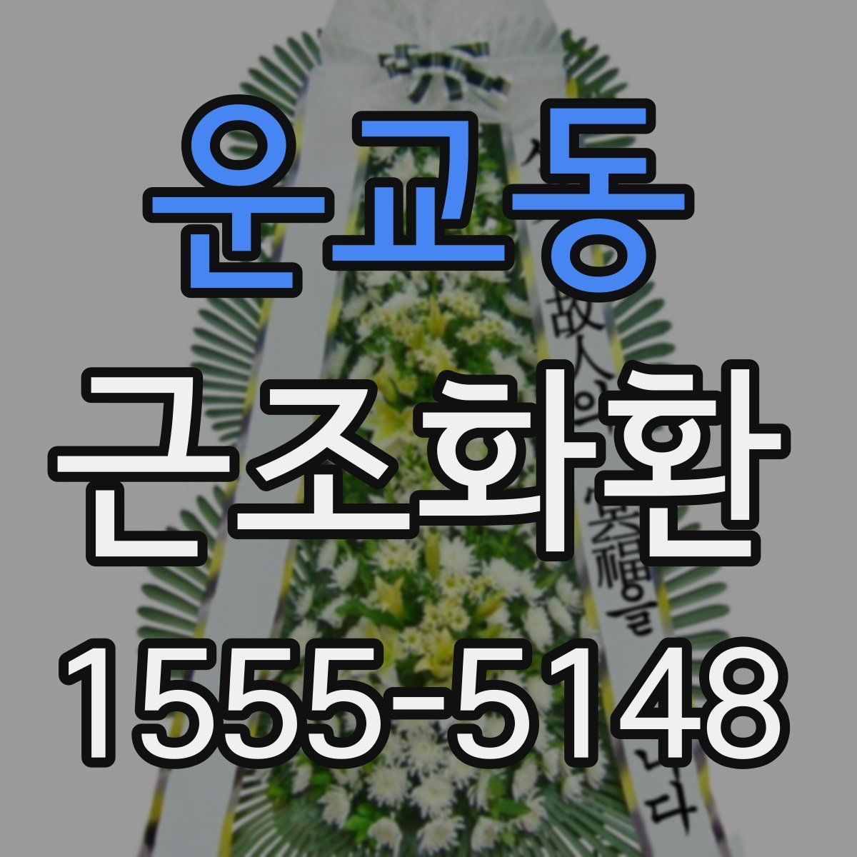 운교동 근조화환