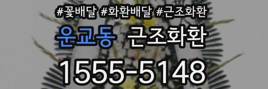 운교동 근조화환