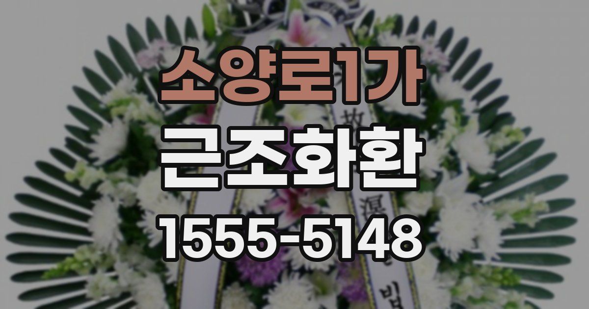 소양로1가 근조화환