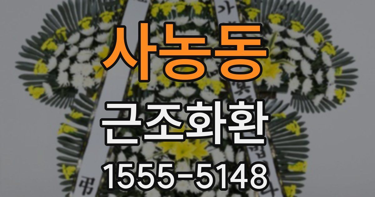 사농동 근조화환