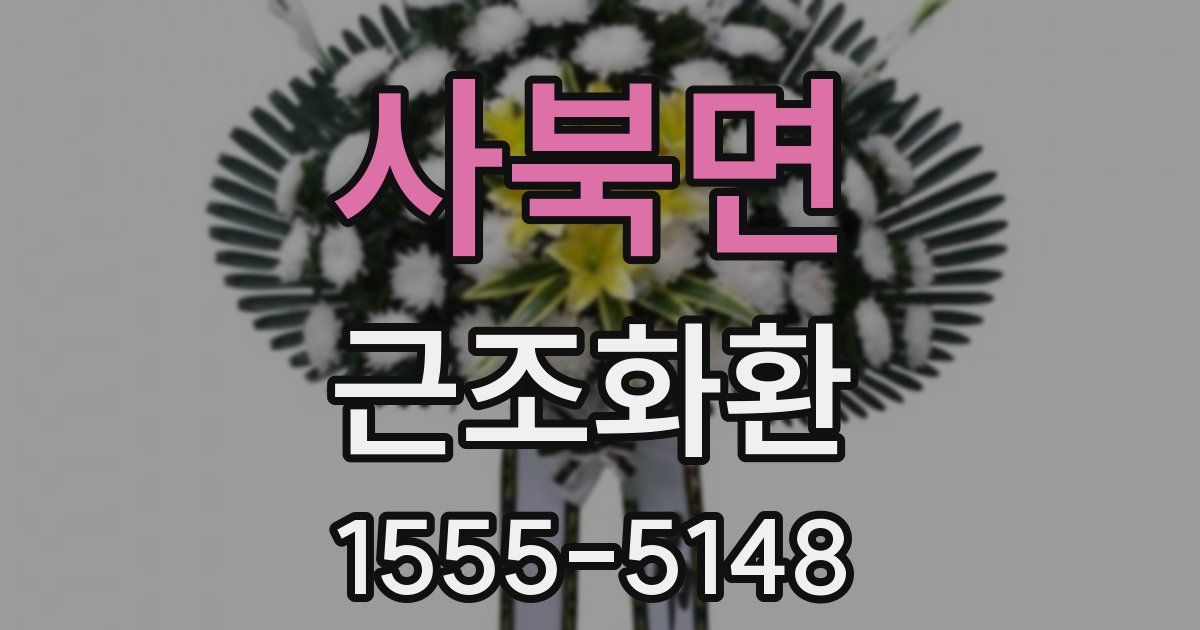 사북면 근조화환