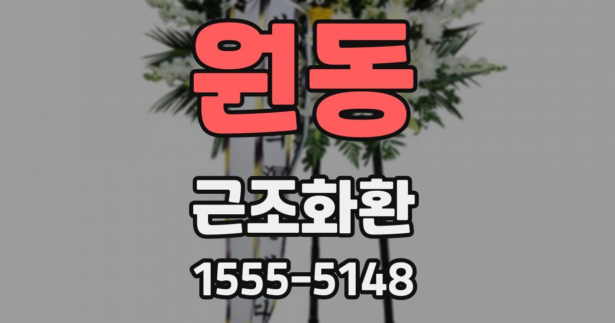 원동 근조화환