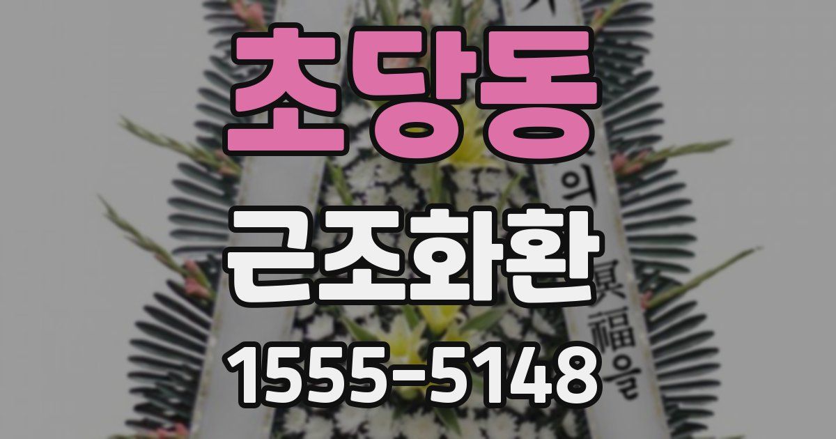 초당동 근조화환