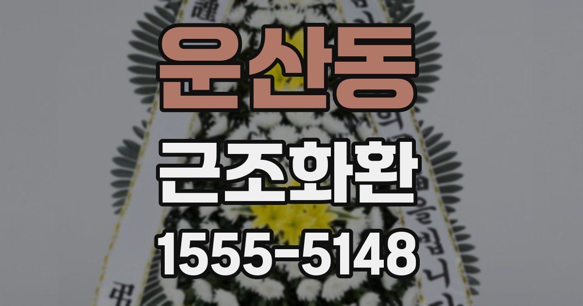 운산동 근조화환