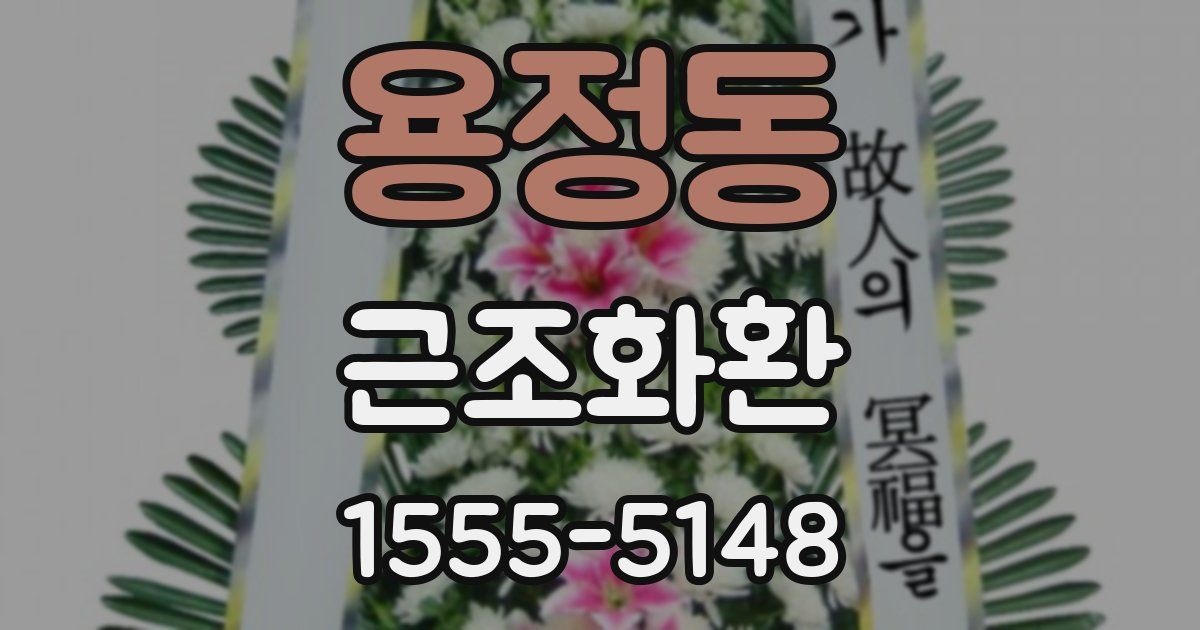 용정동 근조화환