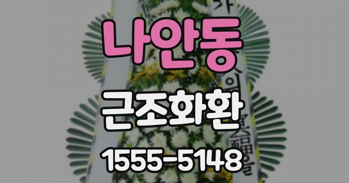 나안동 근조화환