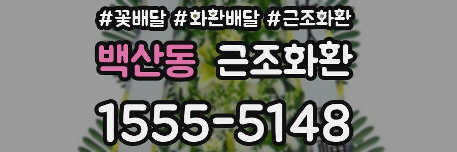 백산동 근조화환