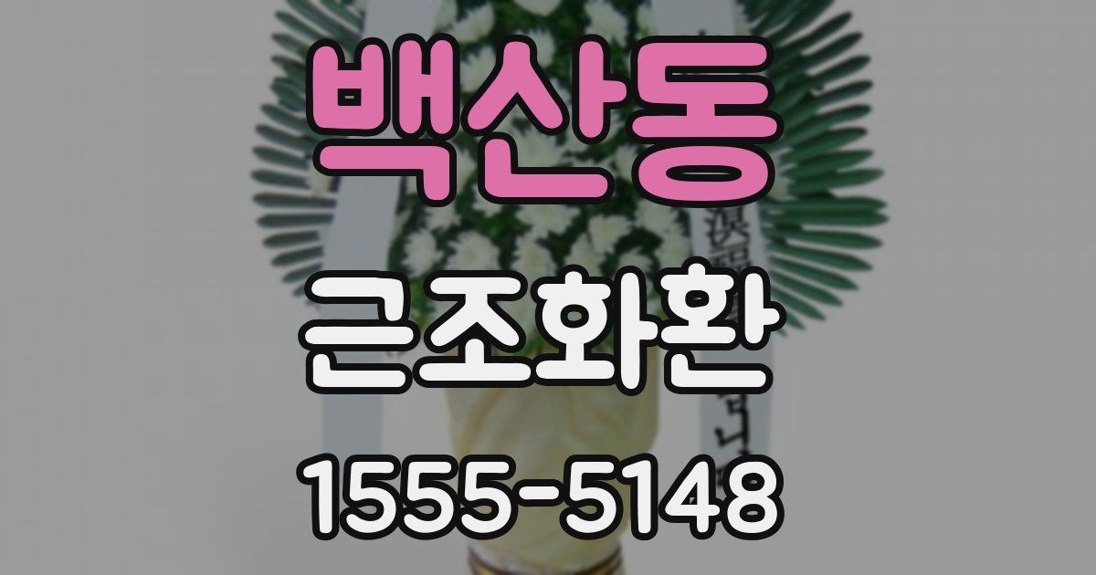 백산동 근조화환