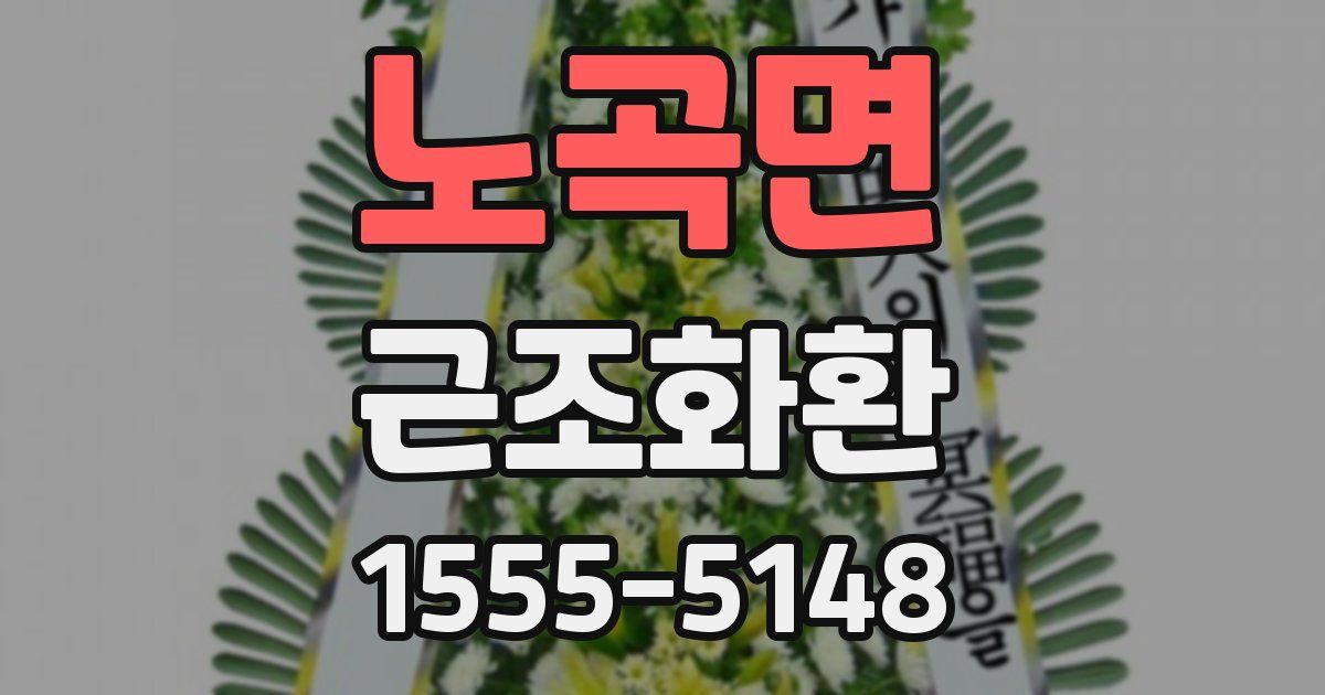 노곡면 근조화환