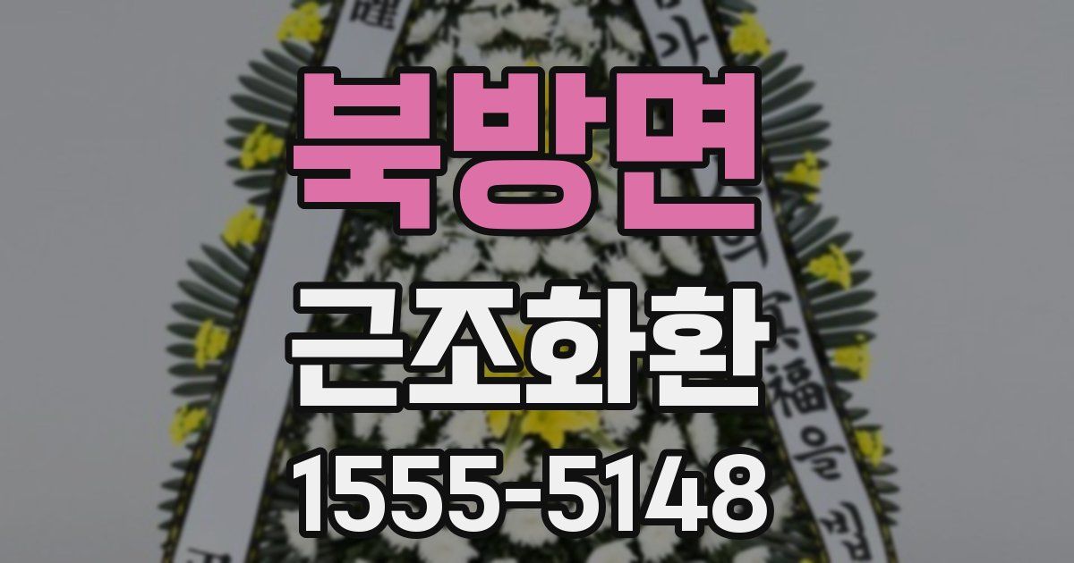 북방면 근조화환
