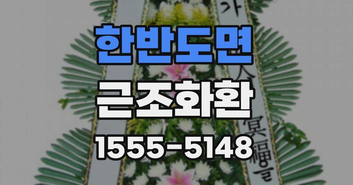 한반도면 근조화환