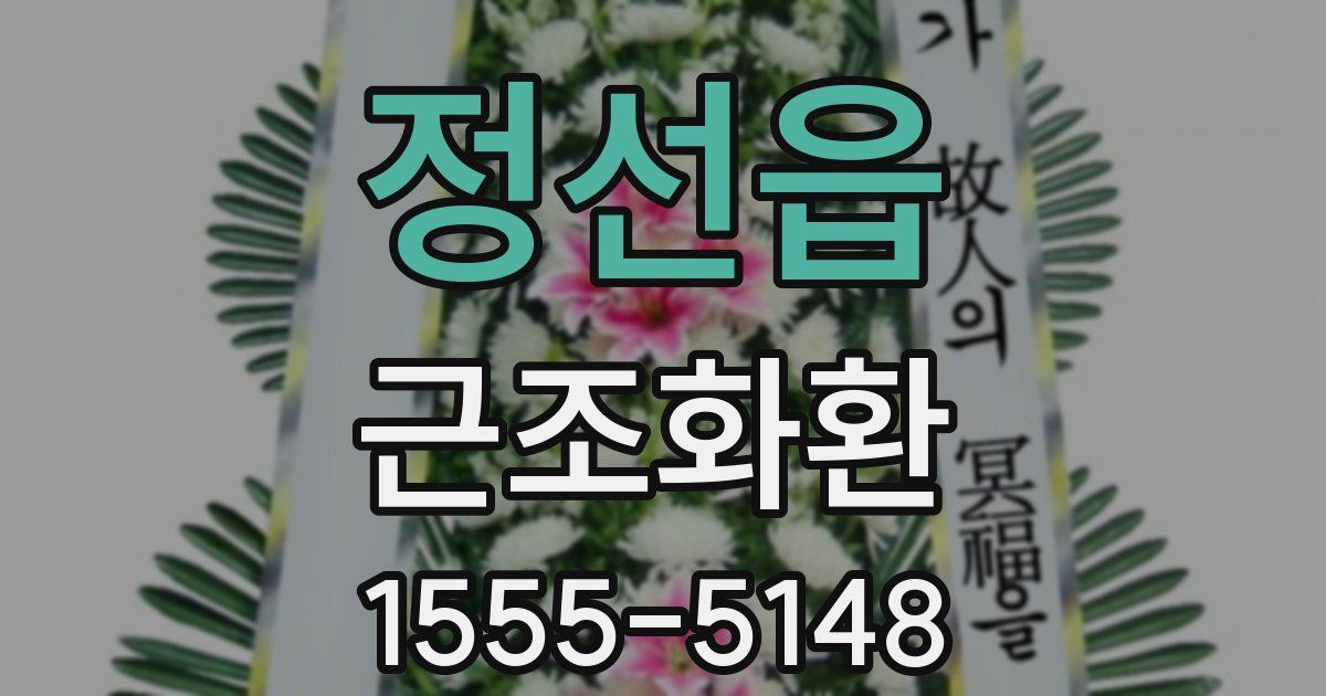 정선읍 근조화환