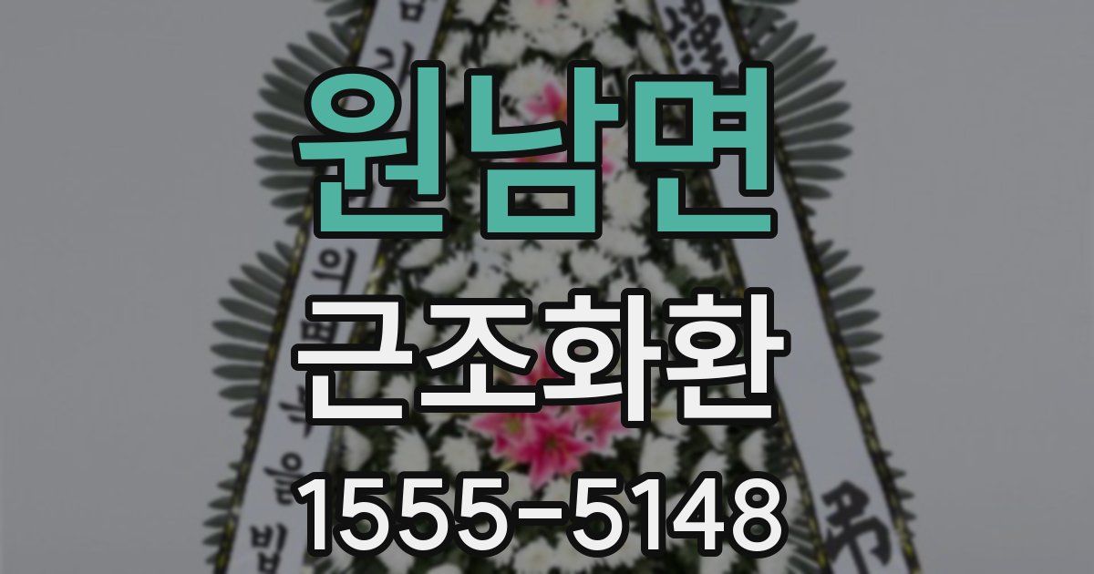 원남면 근조화환