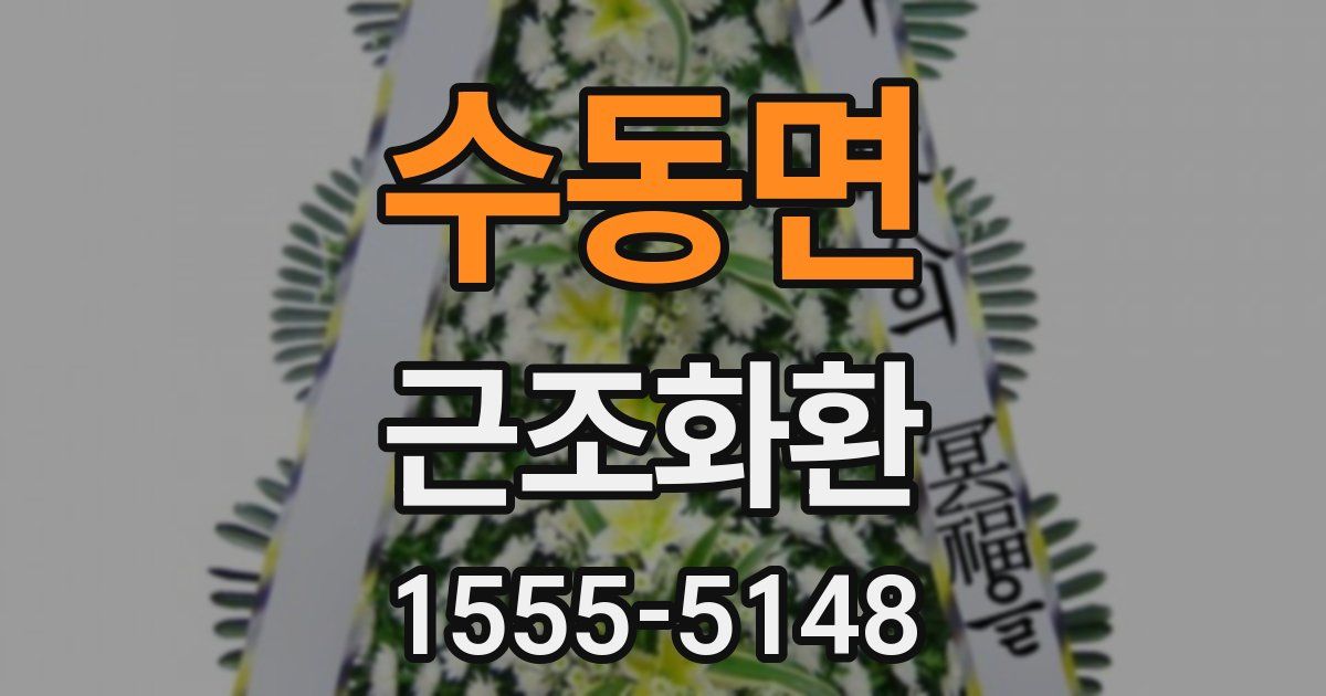 수동면 근조화환