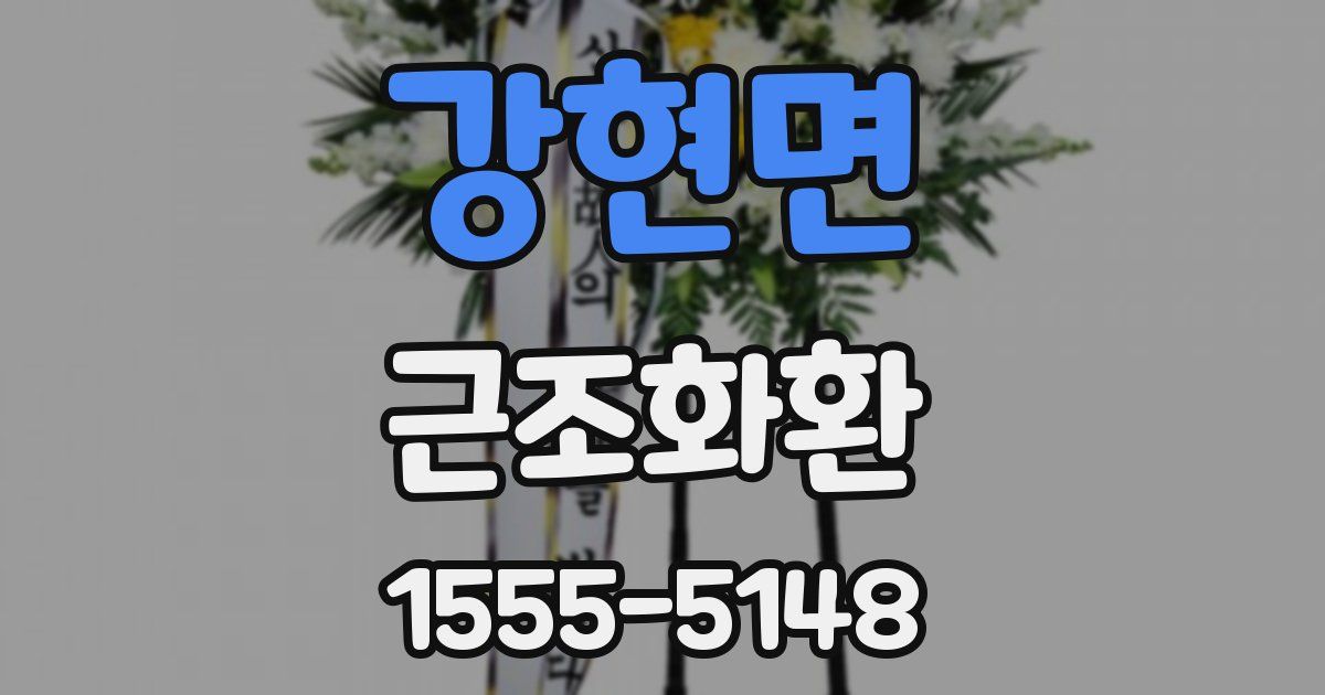 강현면 근조화환