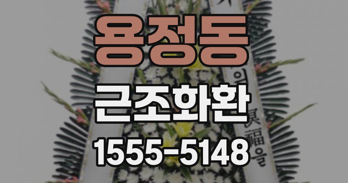 용정동 근조화환