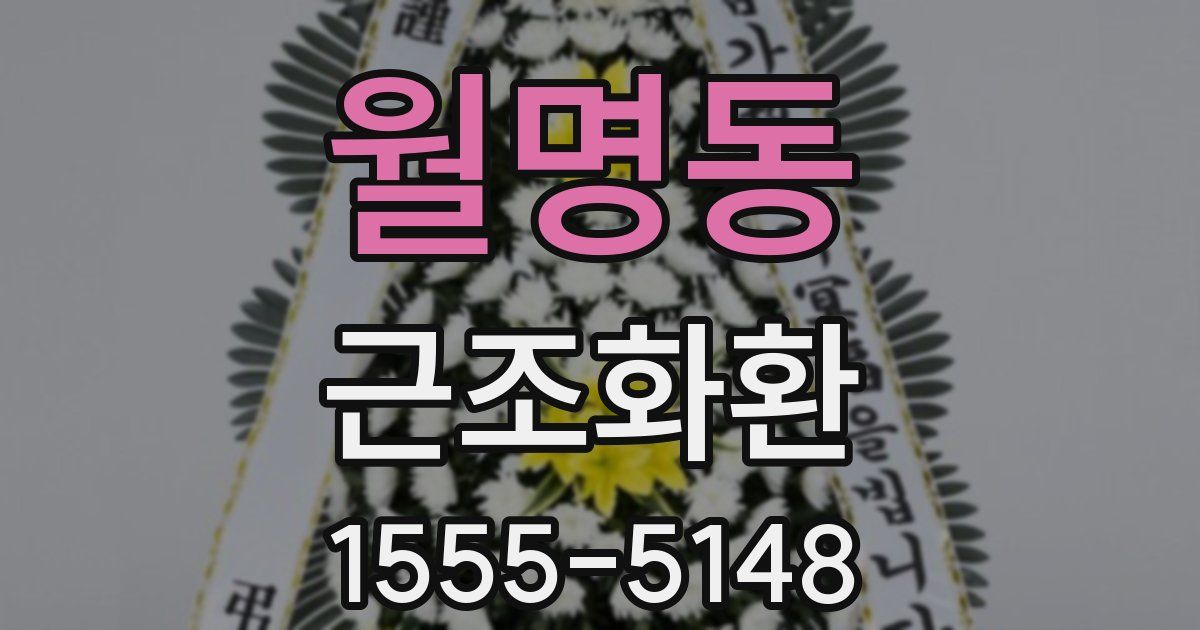 월명동 근조화환