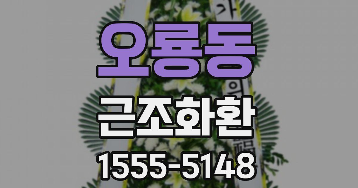 오룡동 근조화환