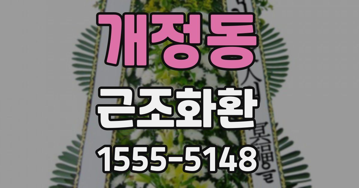 개정동 근조화환