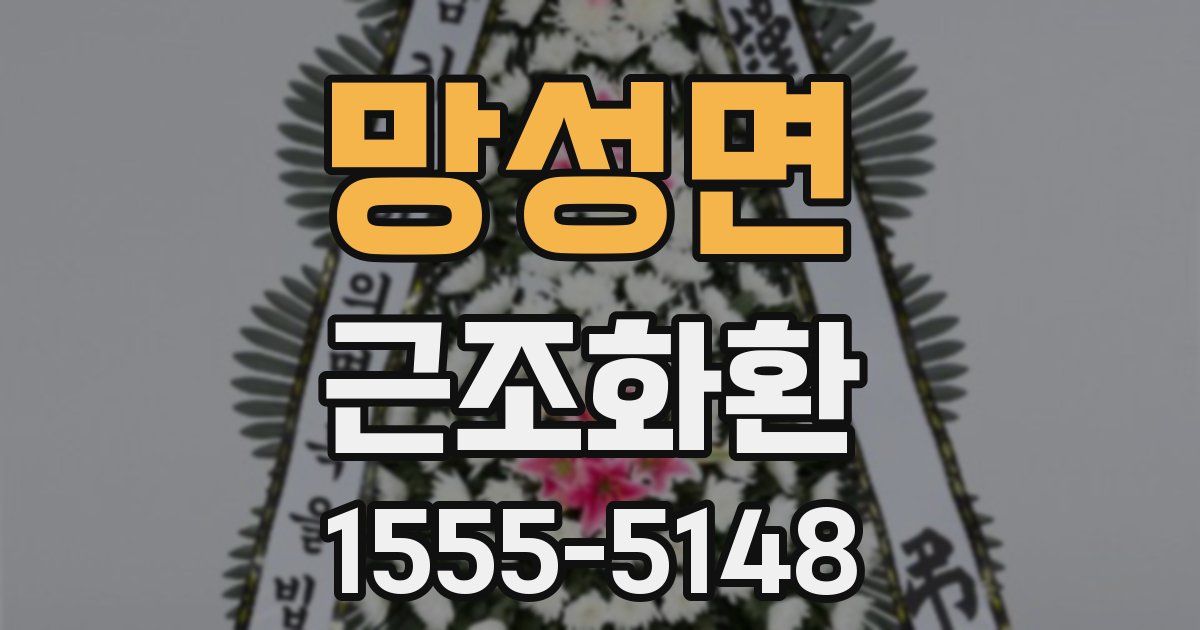 망성면 근조화환