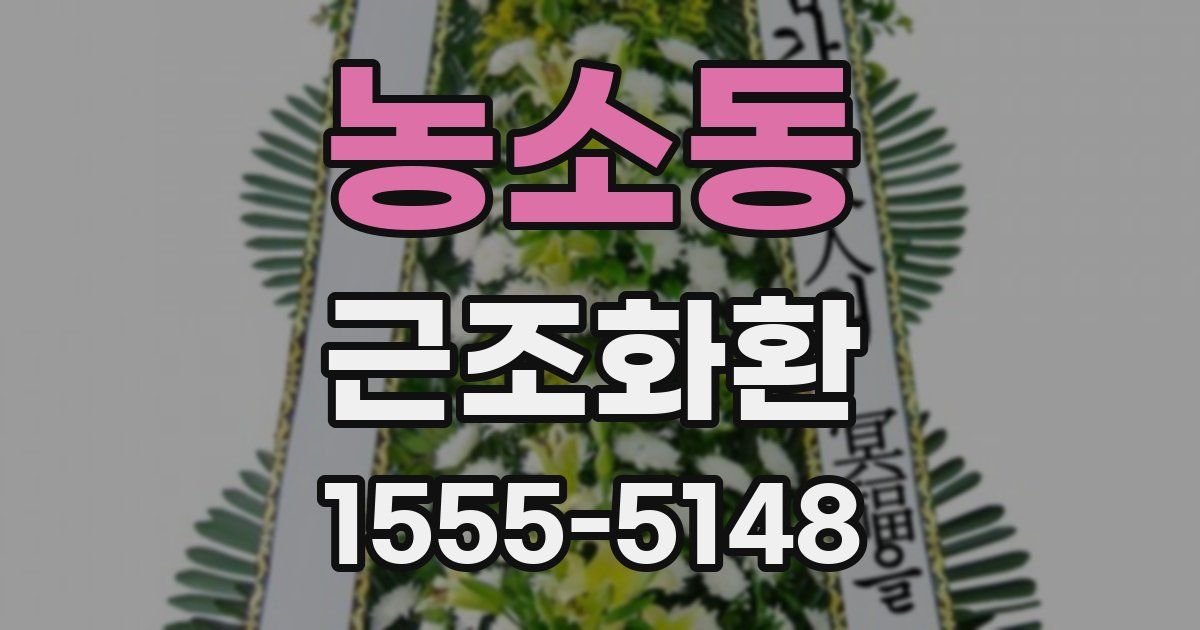 농소동 근조화환