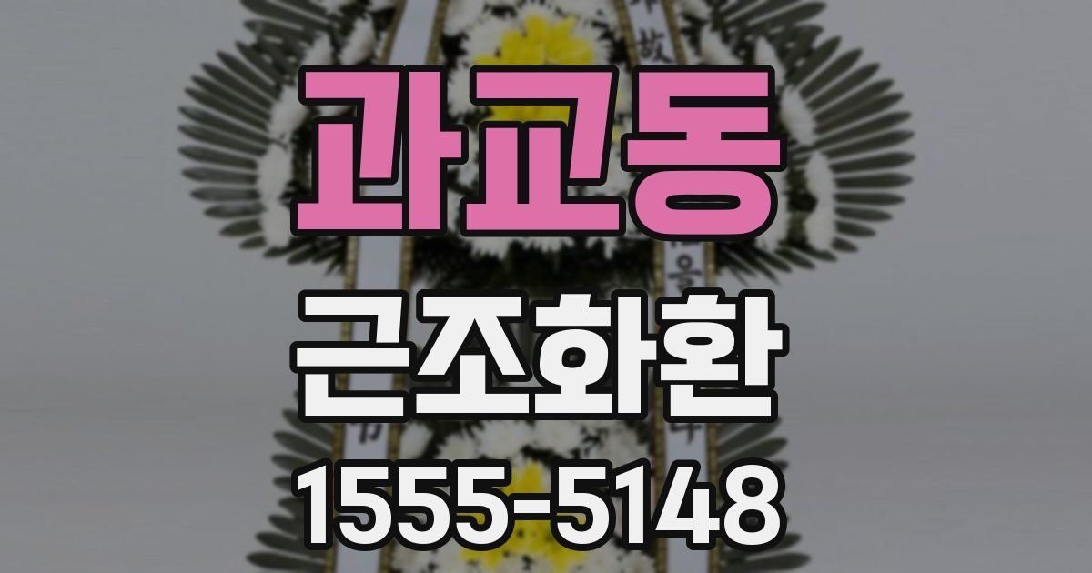 과교동 근조화환