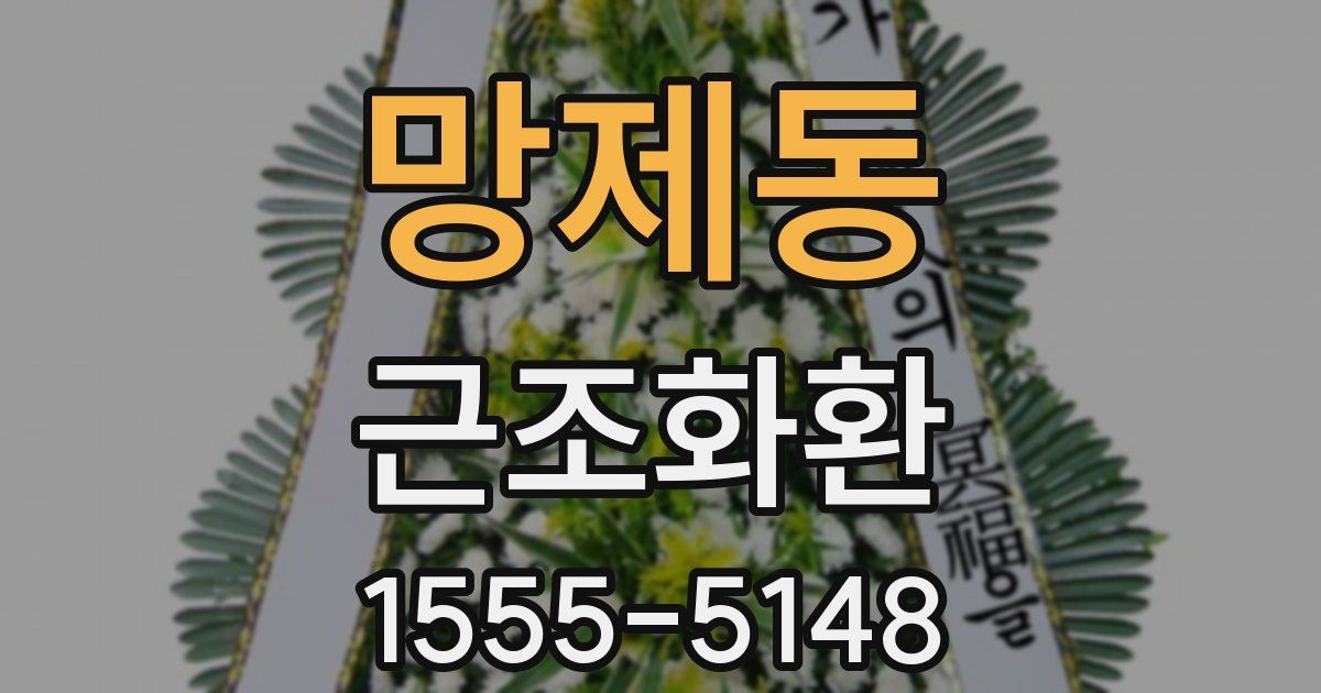 망제동 근조화환