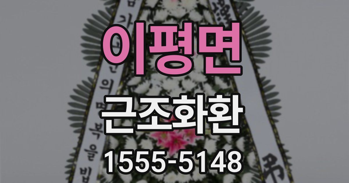이평면 근조화환