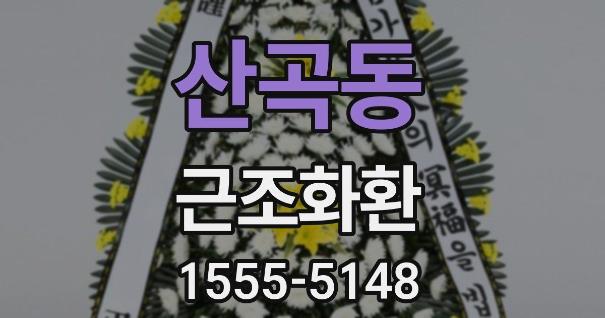 산곡동 근조화환