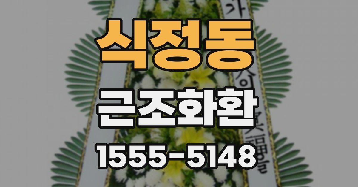식정동 근조화환
