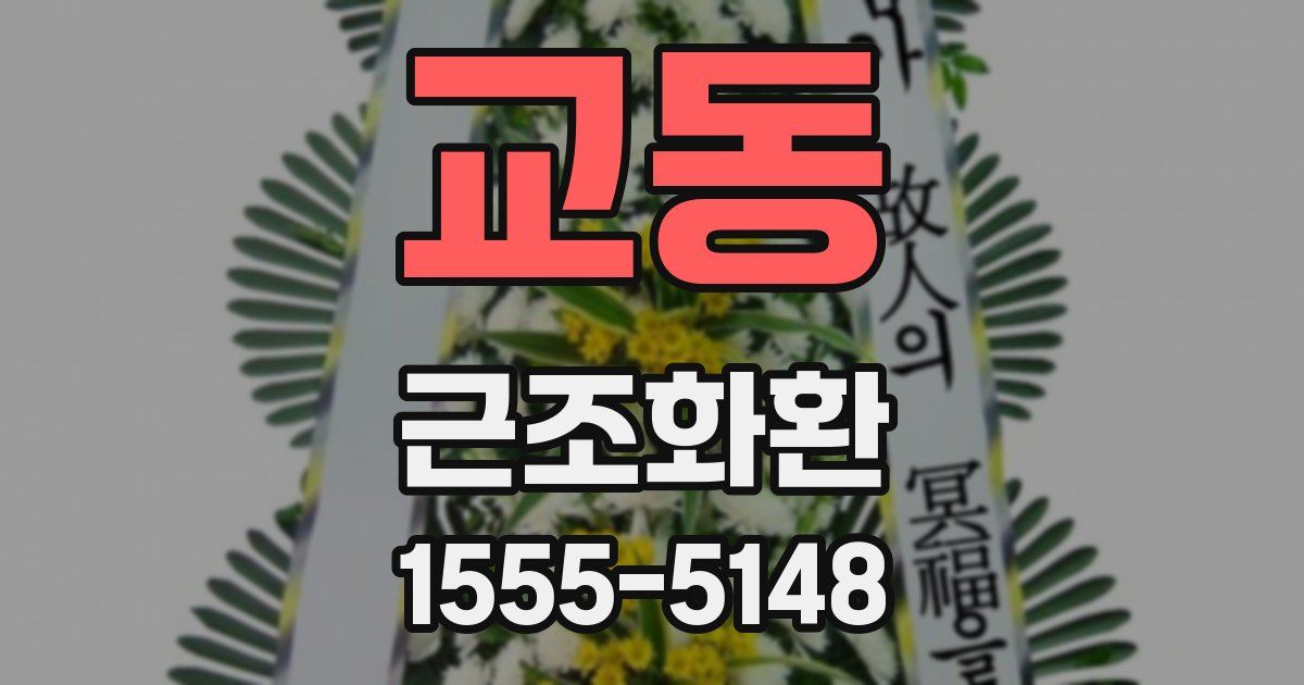 교동 근조화환