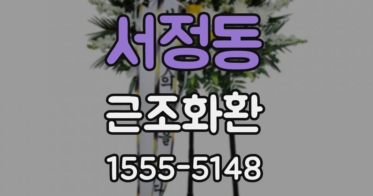 서정동 근조화환