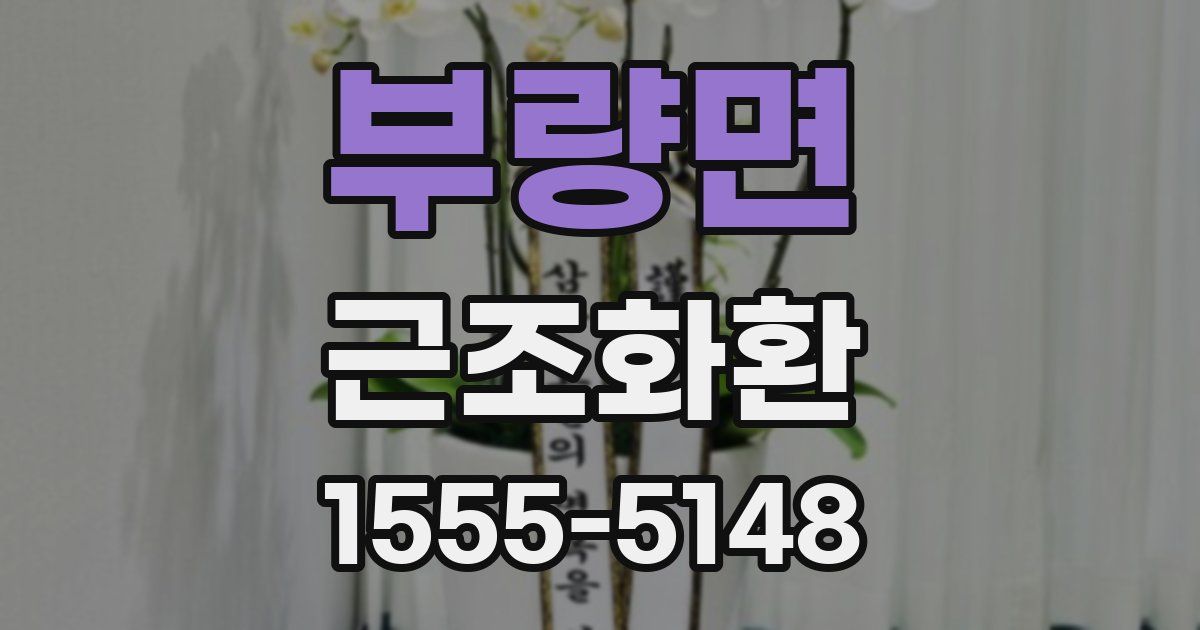 부량면 근조화환