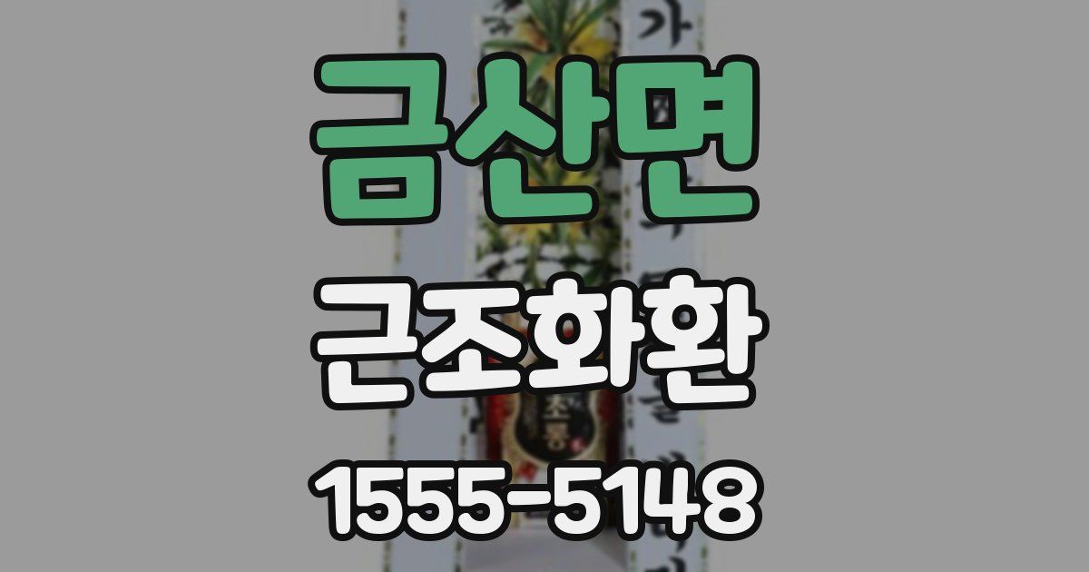 금산면 근조화환