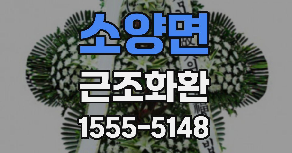 소양면 근조화환