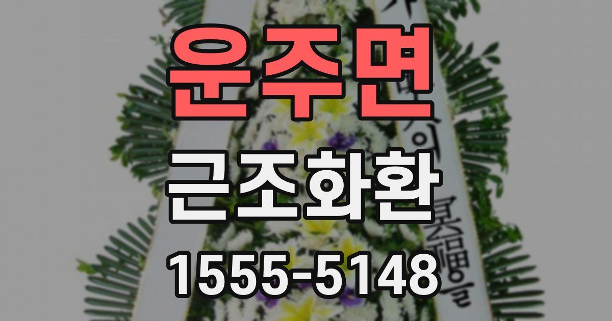운주면 근조화환