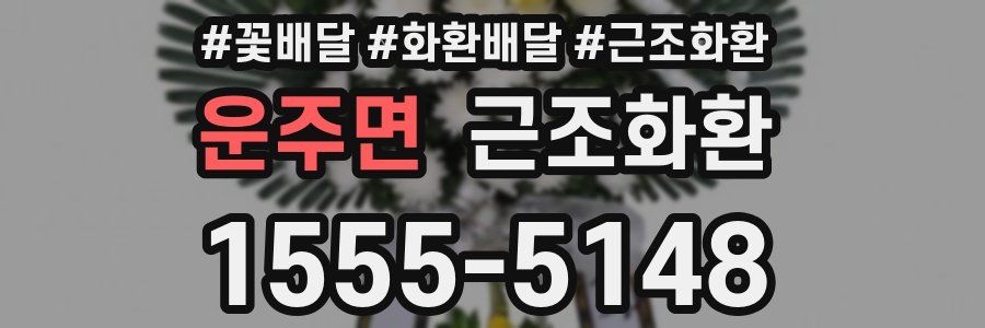 운주면 근조화환