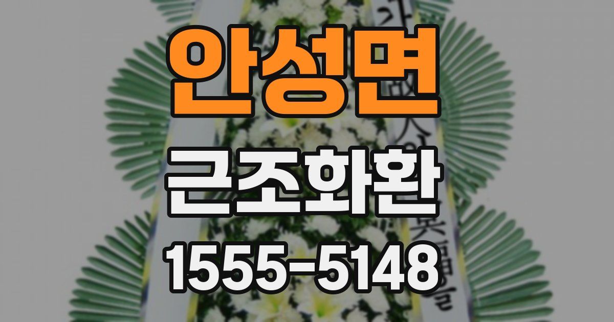 안성면 근조화환