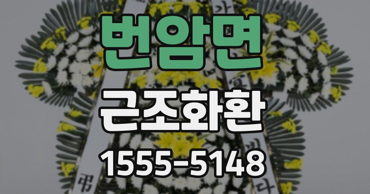 번암면 근조화환