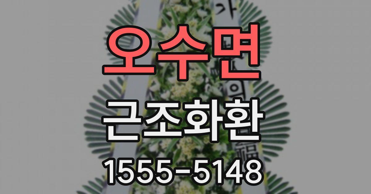 오수면 근조화환