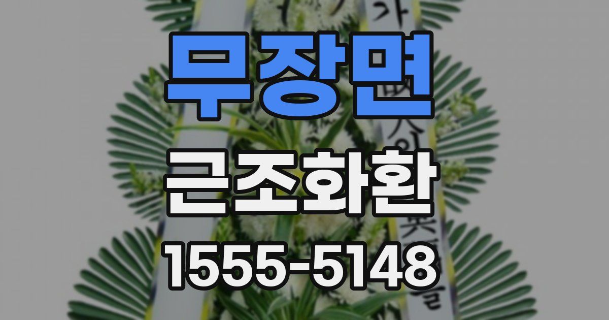 무장면 근조화환