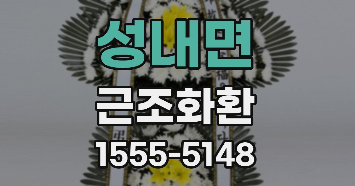 성내면 근조화환
