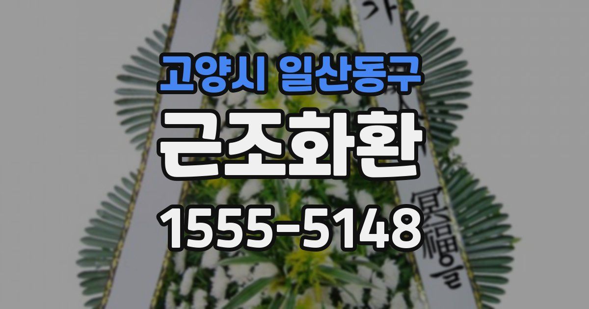 고양시 일산동구 근조화환