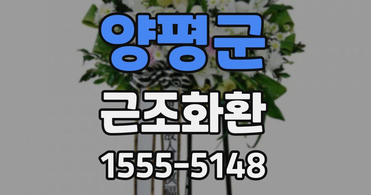 양평군 근조화환