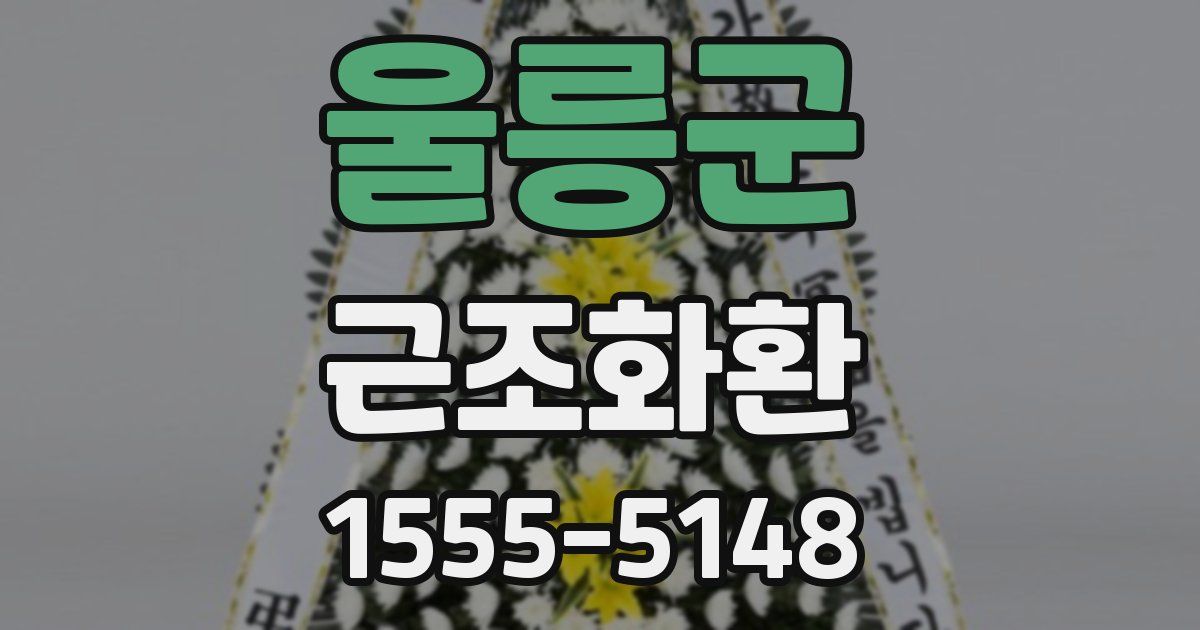울릉군 근조화환