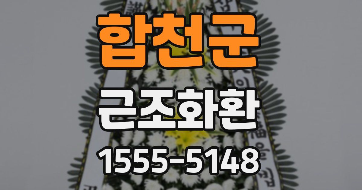 합천군 근조화환